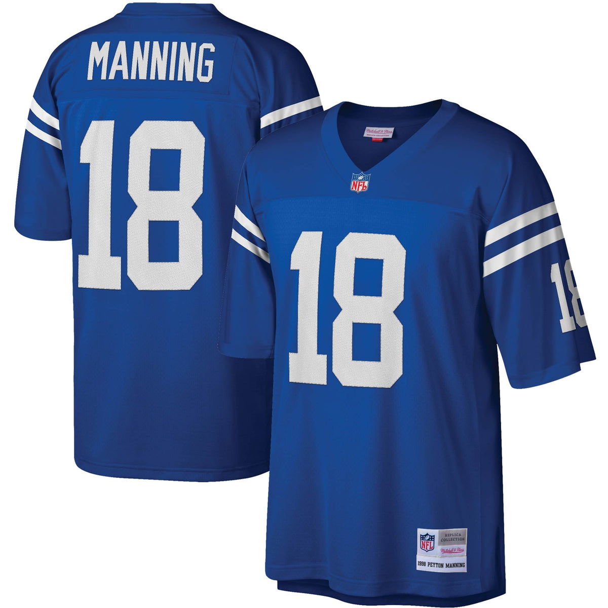 Men's Indianapolis Colts Peyton Manning Mitchell & Ness White Legacy Replica Jersey