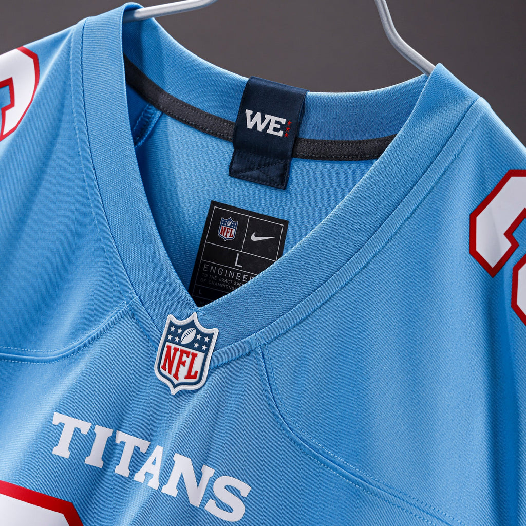 Men's Tennessee Titans Carnell Tate Nike Light Blue Team Game Jersey