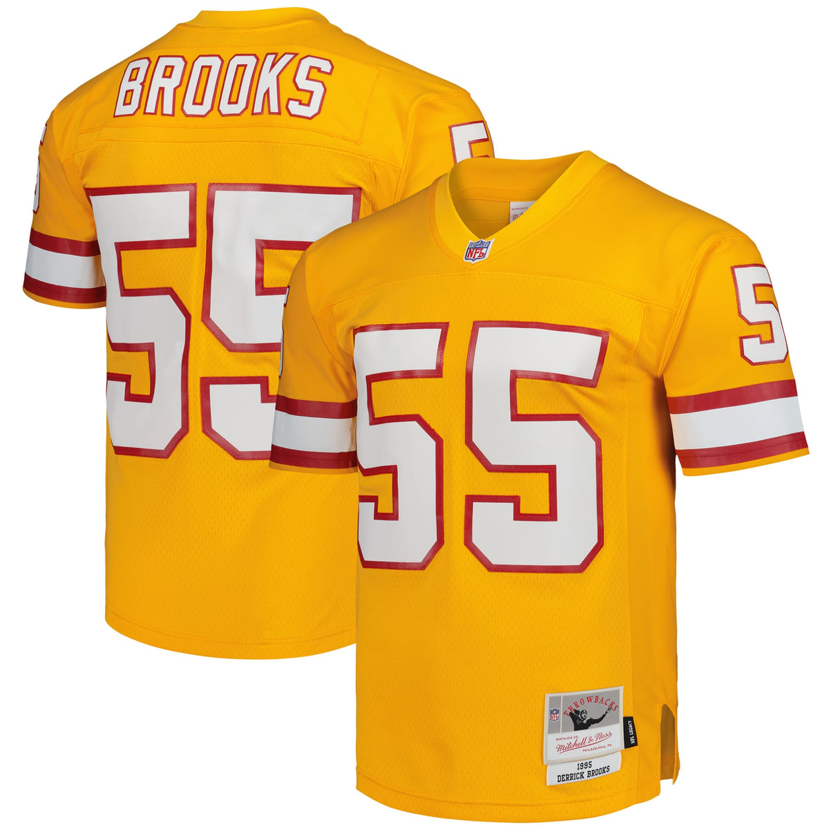 Men's Tampa Bay Buccaneers Derrick Brooks Mitchell & Ness Red Legacy Replica Jersey