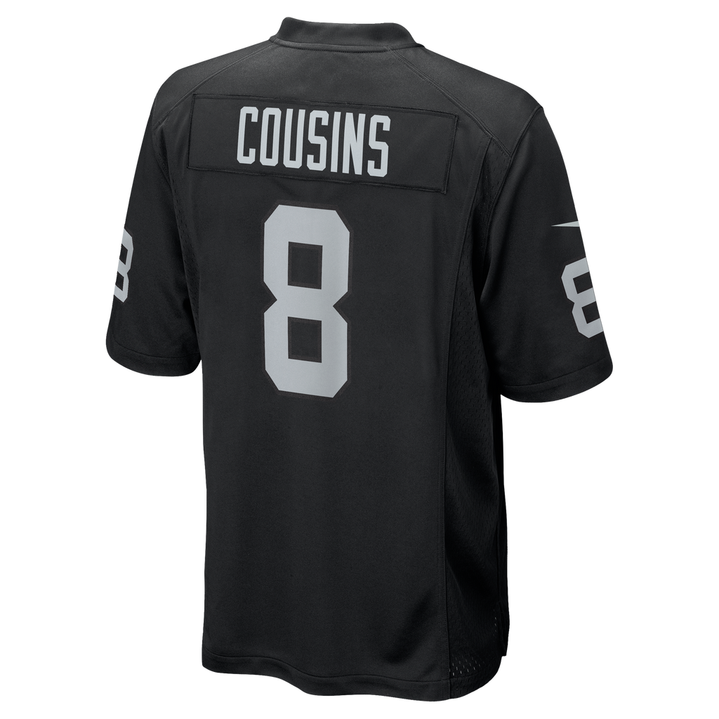 Men's Las Vegas Raiders Kirk Cousins Nike  Black Team Game Jersey