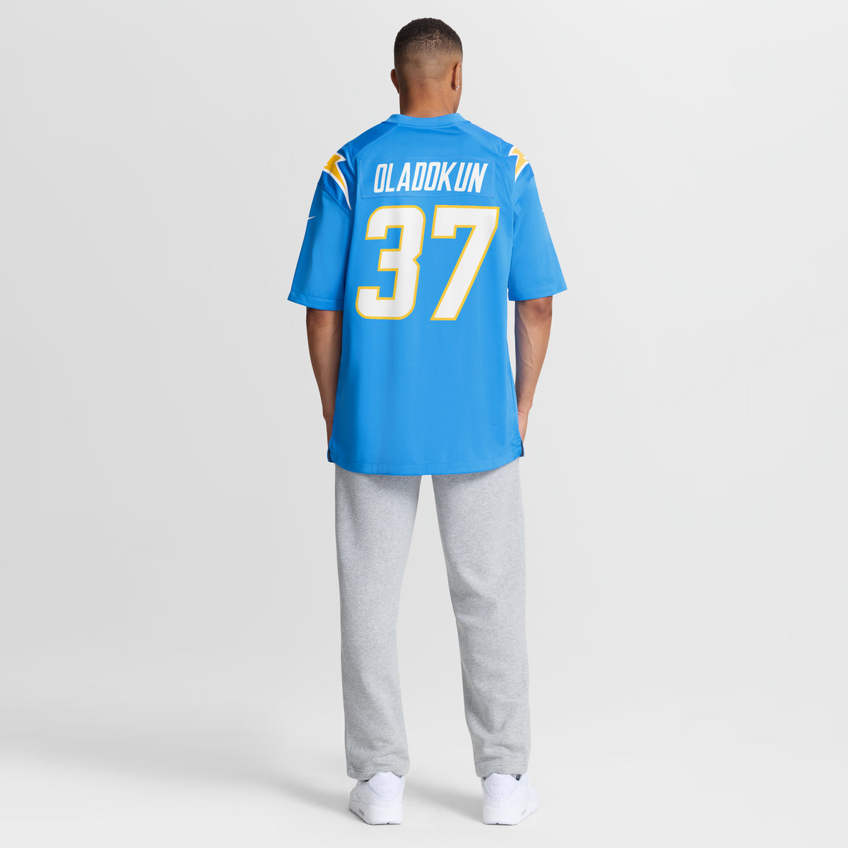 Men's Los Angeles Chargers Jordan Oladokun Nike  Powder Blue Team Game Jersey