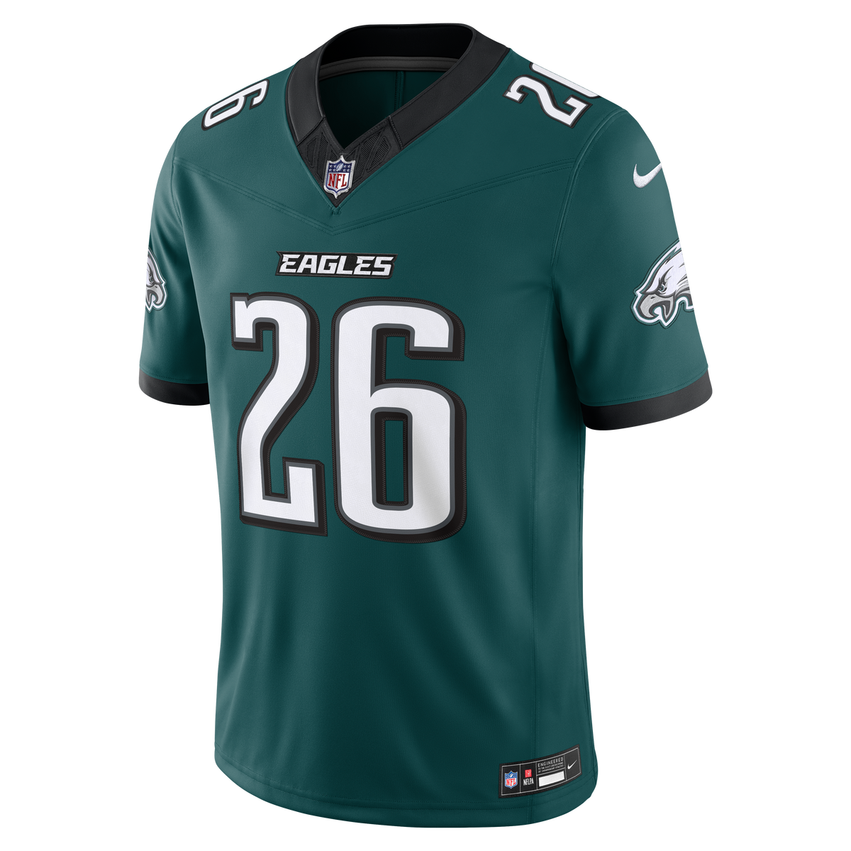 Men's Philadelphia Eagles Saquon Barkley Nike White Vapor F.U.S.E. Stitched Limited Jersey