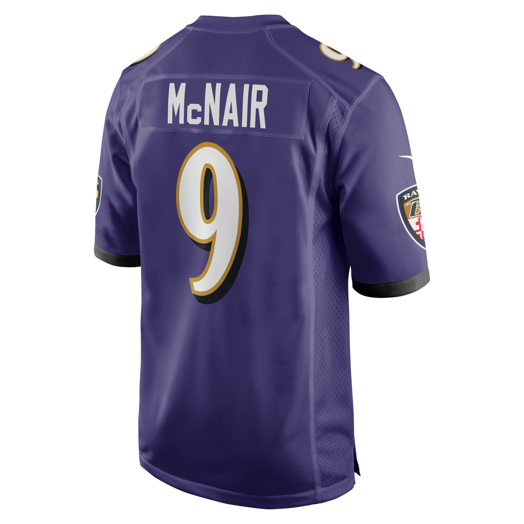 Men's Baltimore Ravens Steve McNair Nike Purple Game Retired Player Jersey