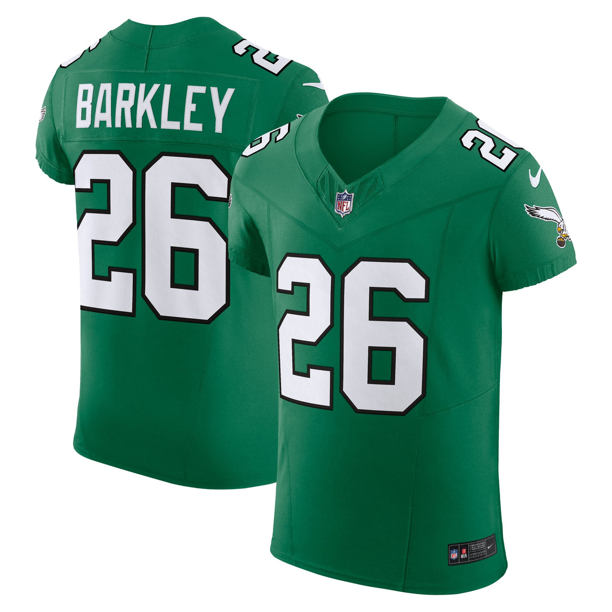 Men's Philadelphia Eagles Saquon Barkley Nike Black Alternate Vapor F.U.S.E. Elite Jersey