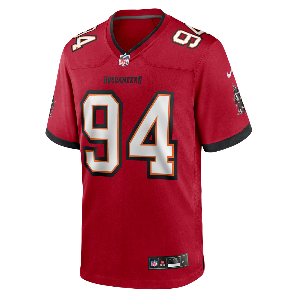 Men's Tampa Bay Buccaneers Calijah Kancey Nike Red  Game Jersey
