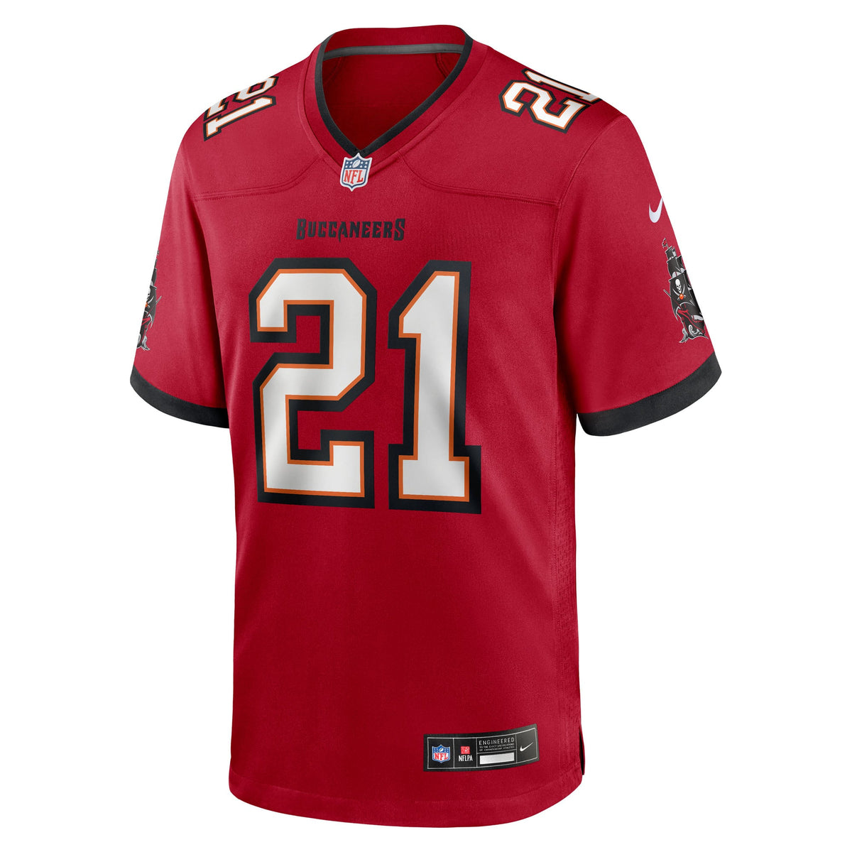 Men's Tampa Bay Buccaneers Benjamin Morrison Nike  Red Team Game Jersey