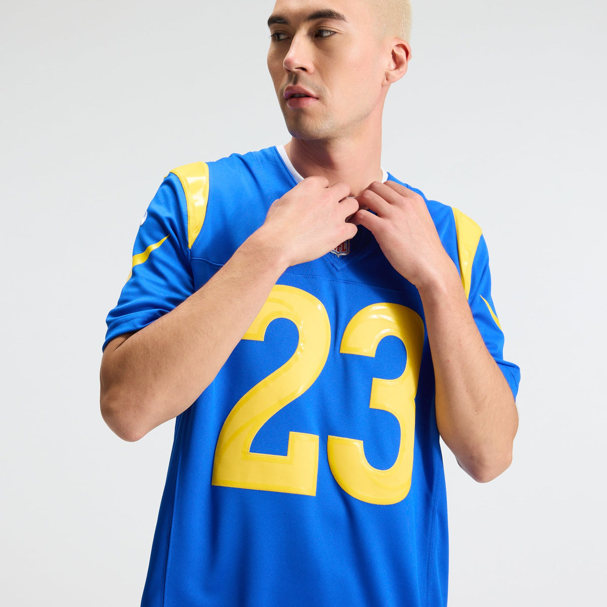 Men's Los Angeles Rams Kyren Williams Nike Classic Sol Vapor F.U.S.E. Stitched Limited Jersey