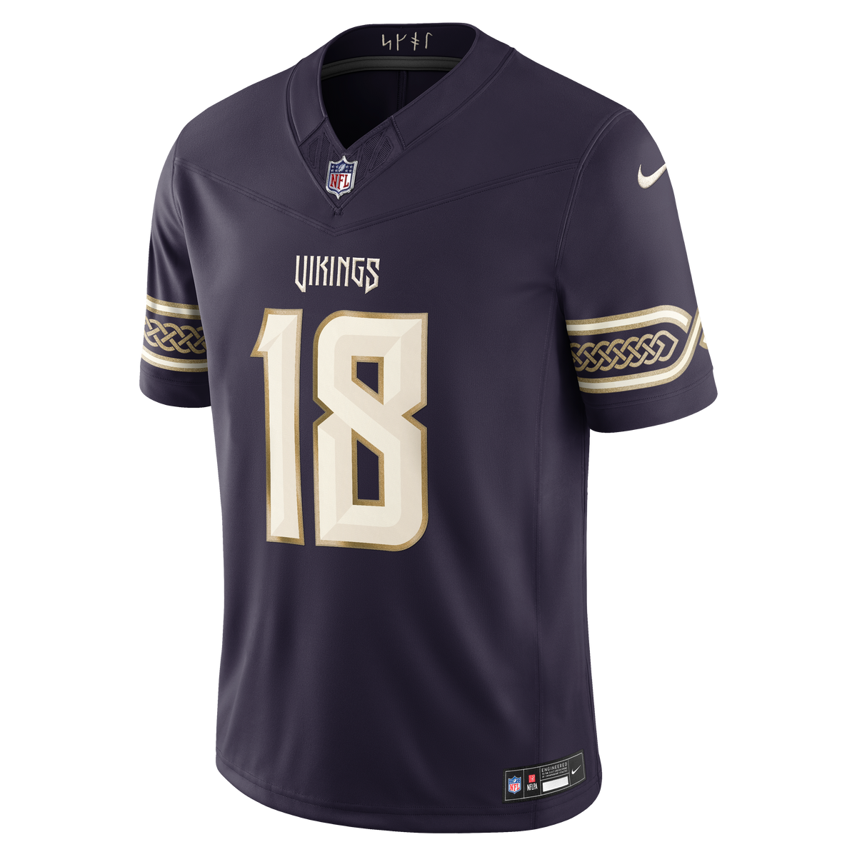 Men's Minnesota Vikings Justin Jefferson Nike Purple 2026 Rivalries Collection Stitched Limited Jersey