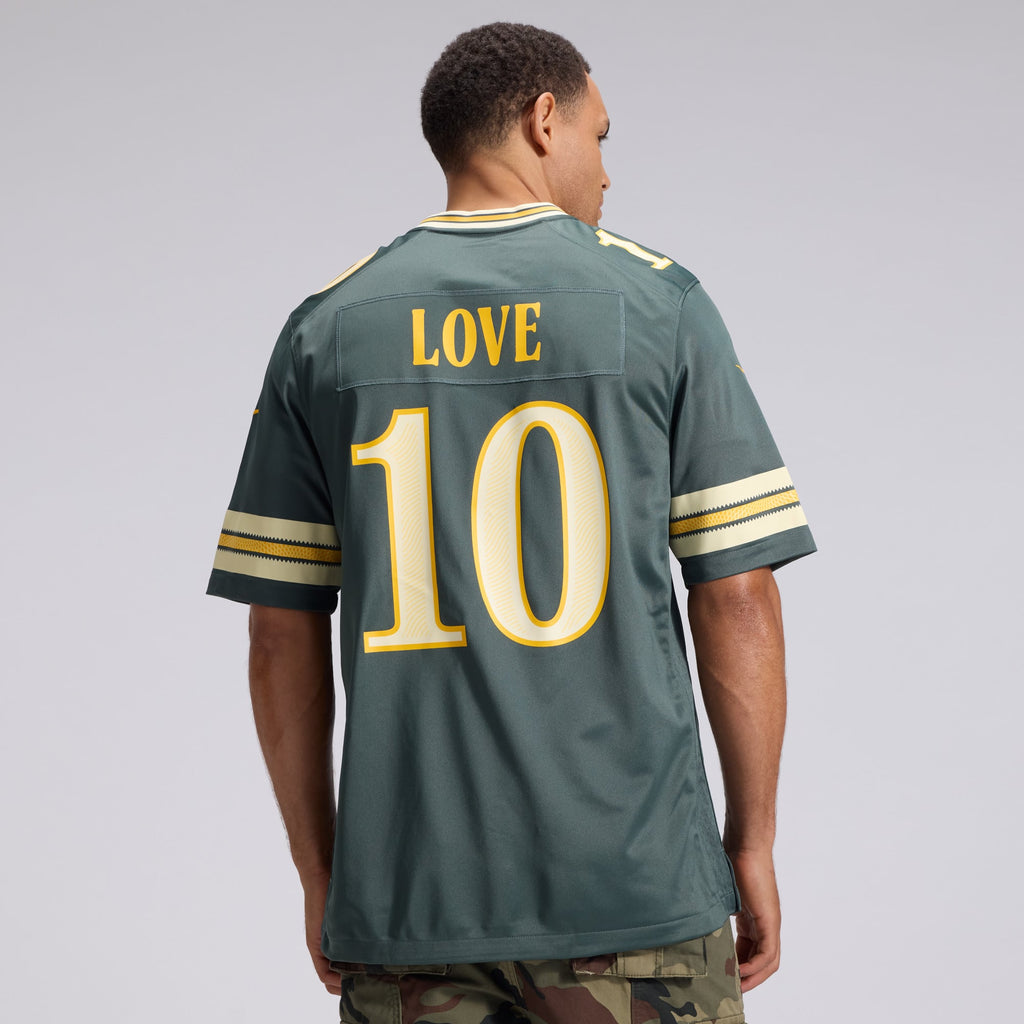 Men's Green Bay Packers Jordan Love Nike Green 2026 Rivalries Collection Game Jersey