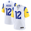 Men's Los Angeles Rams Puka Nacua Nike White White Game Player Jersey