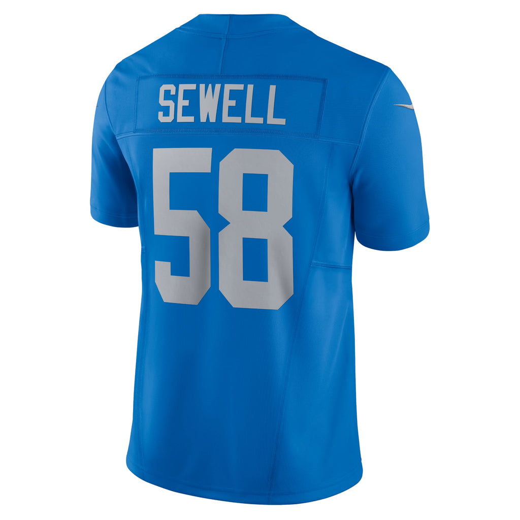 Men's Detroit Lions Penei Sewell Nike Black Vapor F.U.S.E. Alternate Limited Jersey