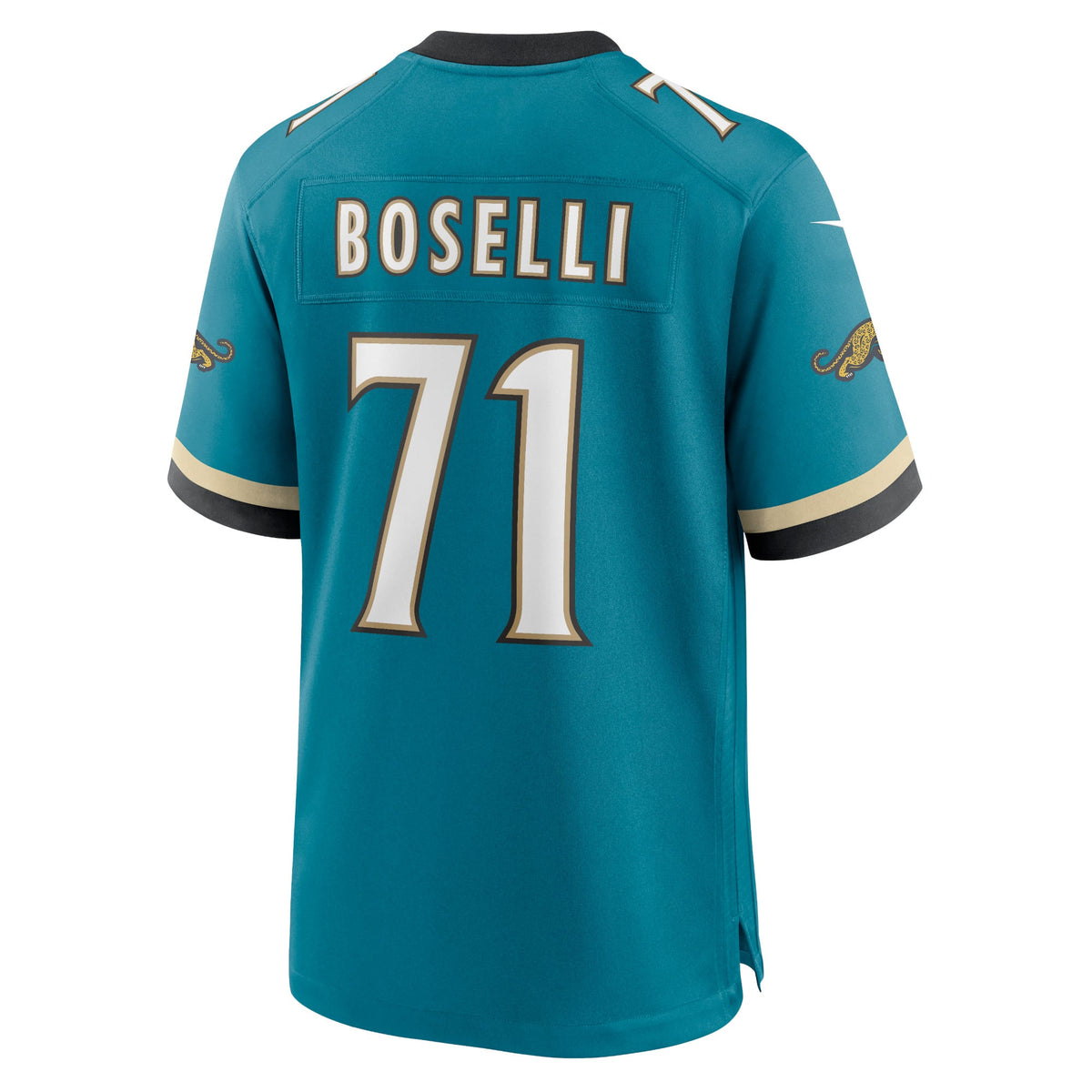 Men's Jacksonville Jaguars Tony Boselli Nike Teal Prowler Throwback Retired Player Game Jersey