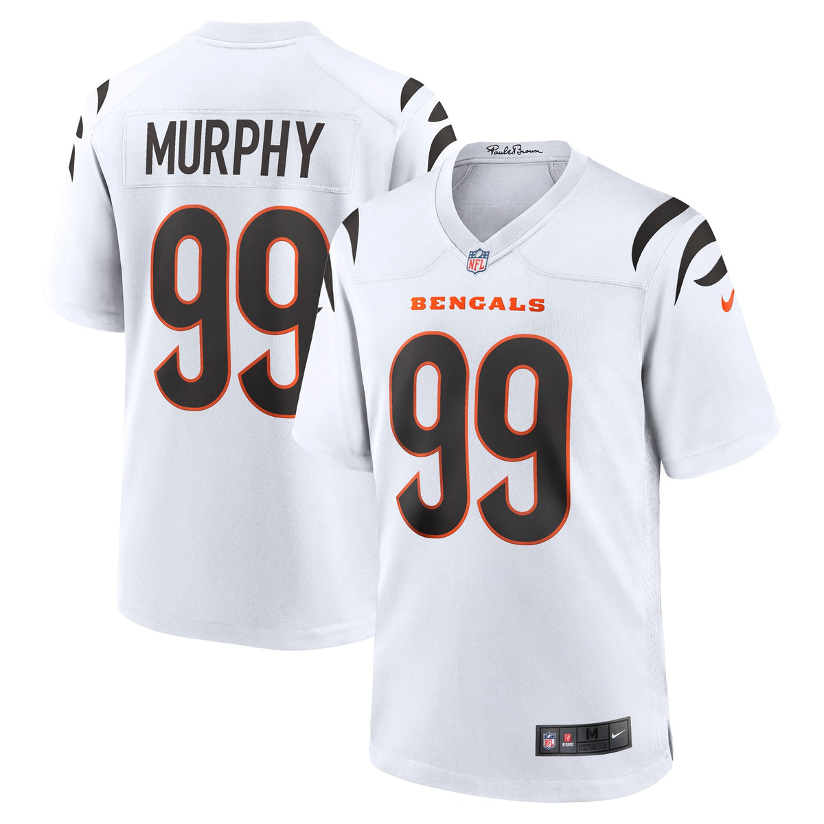 Men's Cincinnati Bengals Myles Murphy Nike Orange Alternate Game Jersey