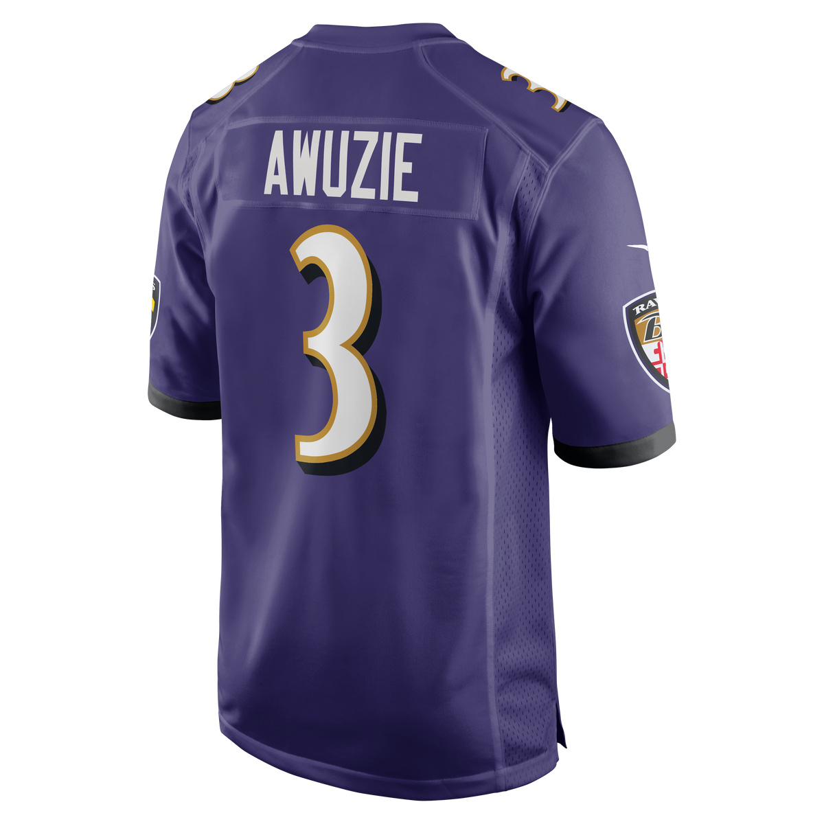Men's Baltimore Ravens Chidobe Awuzie Nike  Purple Team Game Jersey