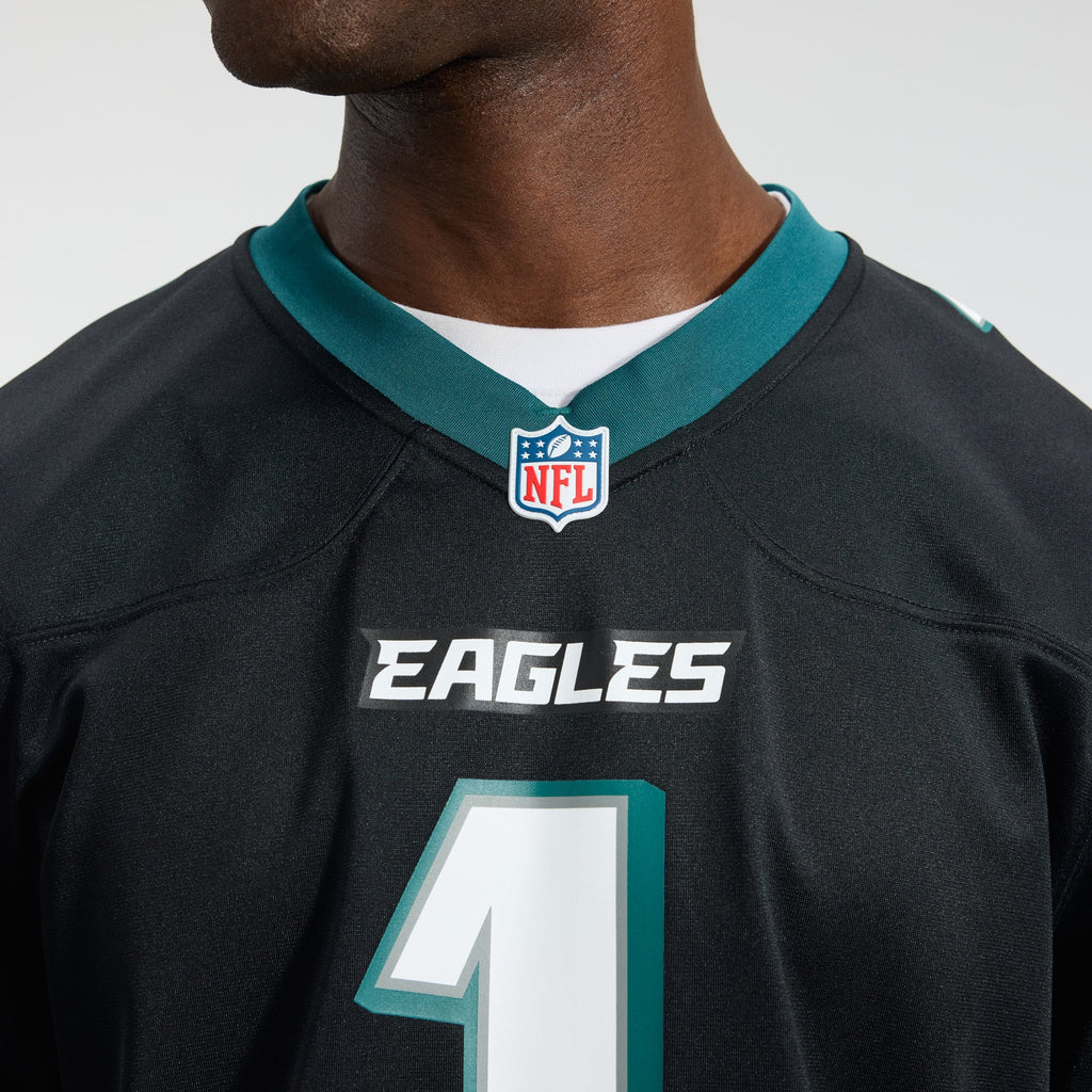 Men's Philadelphia Eagles Jalen Hurts Nike  Midnight Green Team Game Jersey