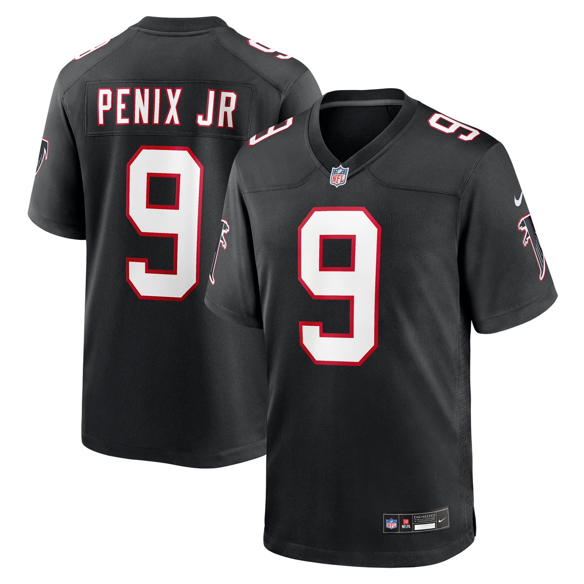 Men's Atlanta Falcons Michael Penix Jr. Nike Red Game Jersey