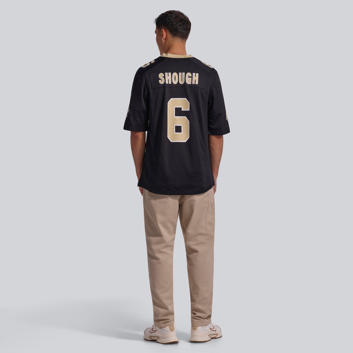 Men's New Orleans Saints Tyler Shough Nike Gold Alternate Game Player Jersey