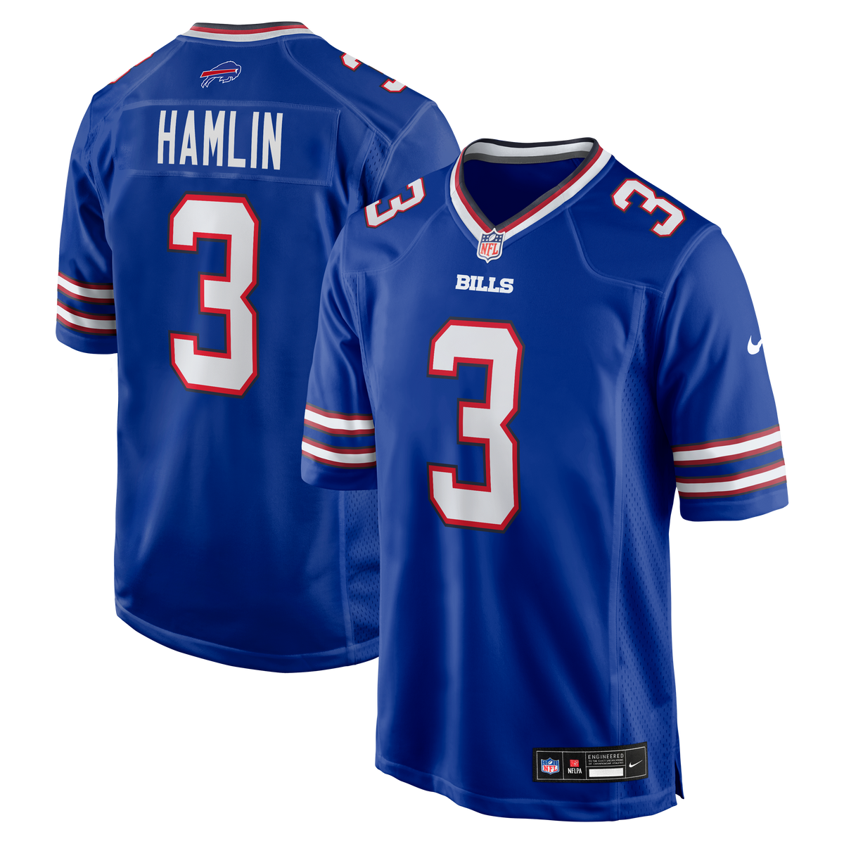 Men's Buffalo Bills Damar Hamlin Nike Royal Game Jersey