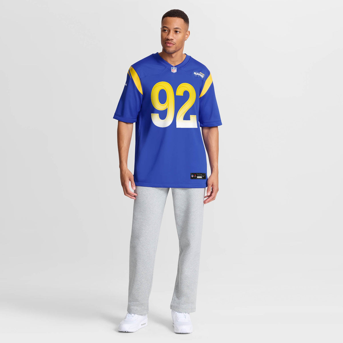 Men's Los Angeles Rams Harrison Mevis Nike  Royal Team Game Jersey