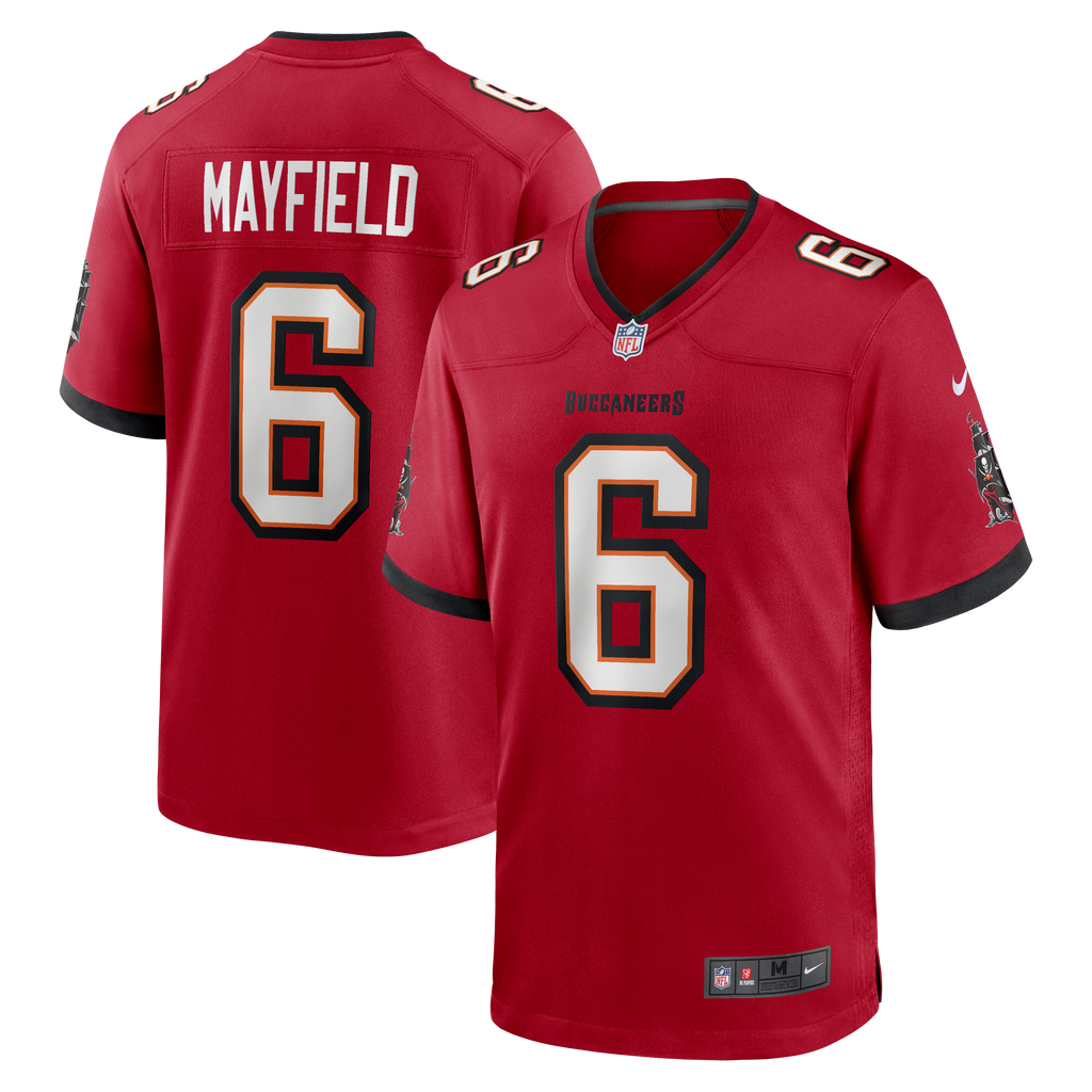 Men's Tampa Bay Buccaneers Baker Mayfield Nike Red Team Game Jersey