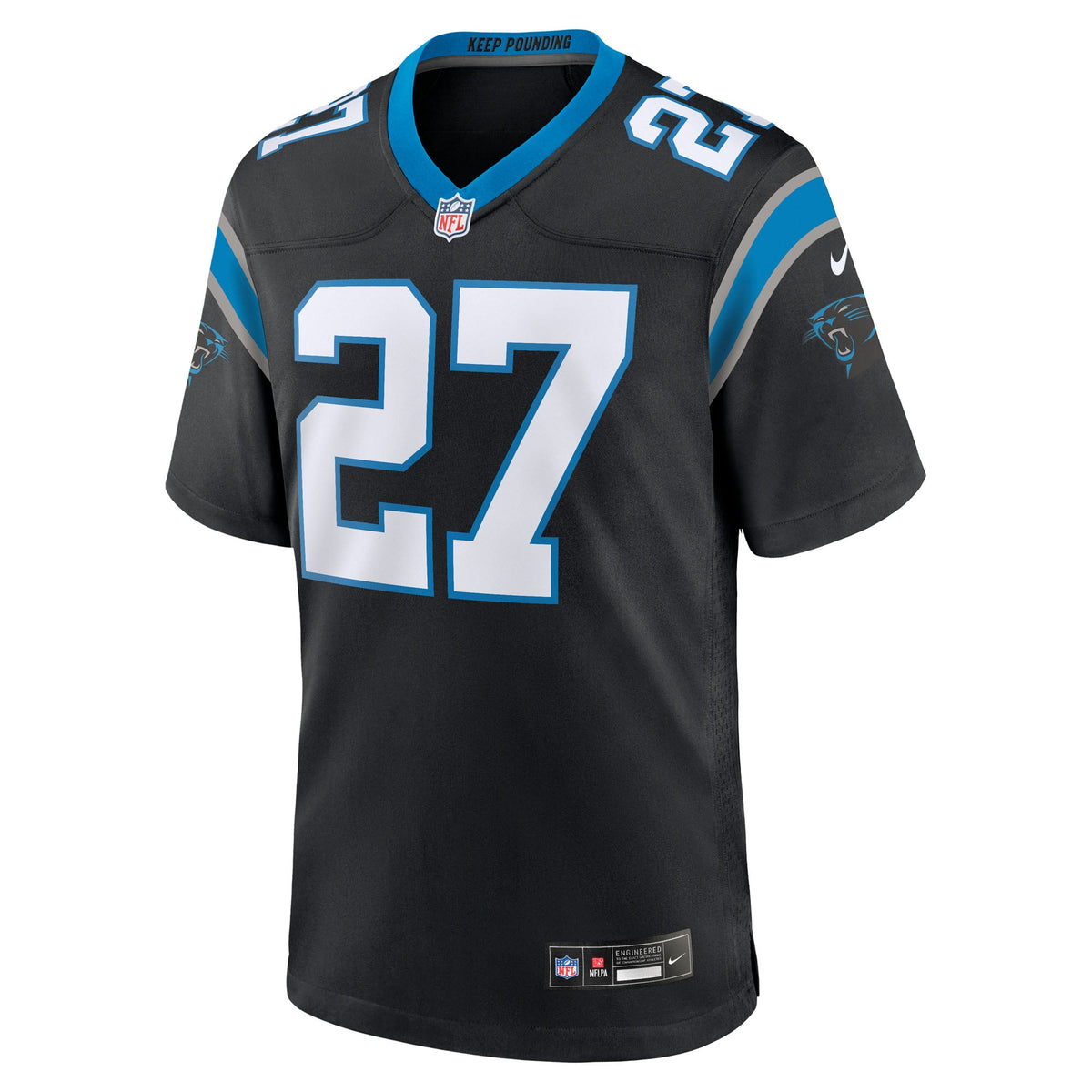 Men's Carolina Panthers Isaiah Simmons Nike  Black Team Game Jersey