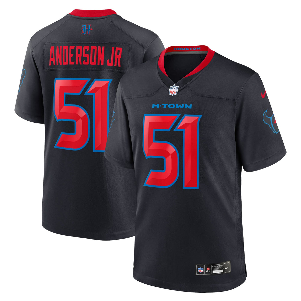 Men's Houston Texans Will Anderson Jr. Nike White Game Jersey