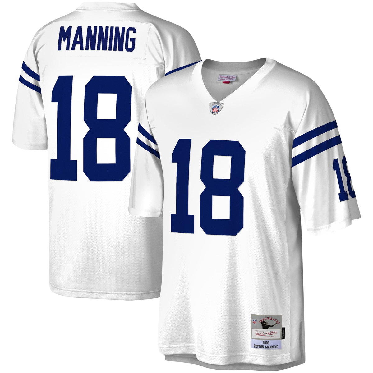 Men's Indianapolis Colts Peyton Manning Mitchell & Ness Royal Legacy Replica Jersey