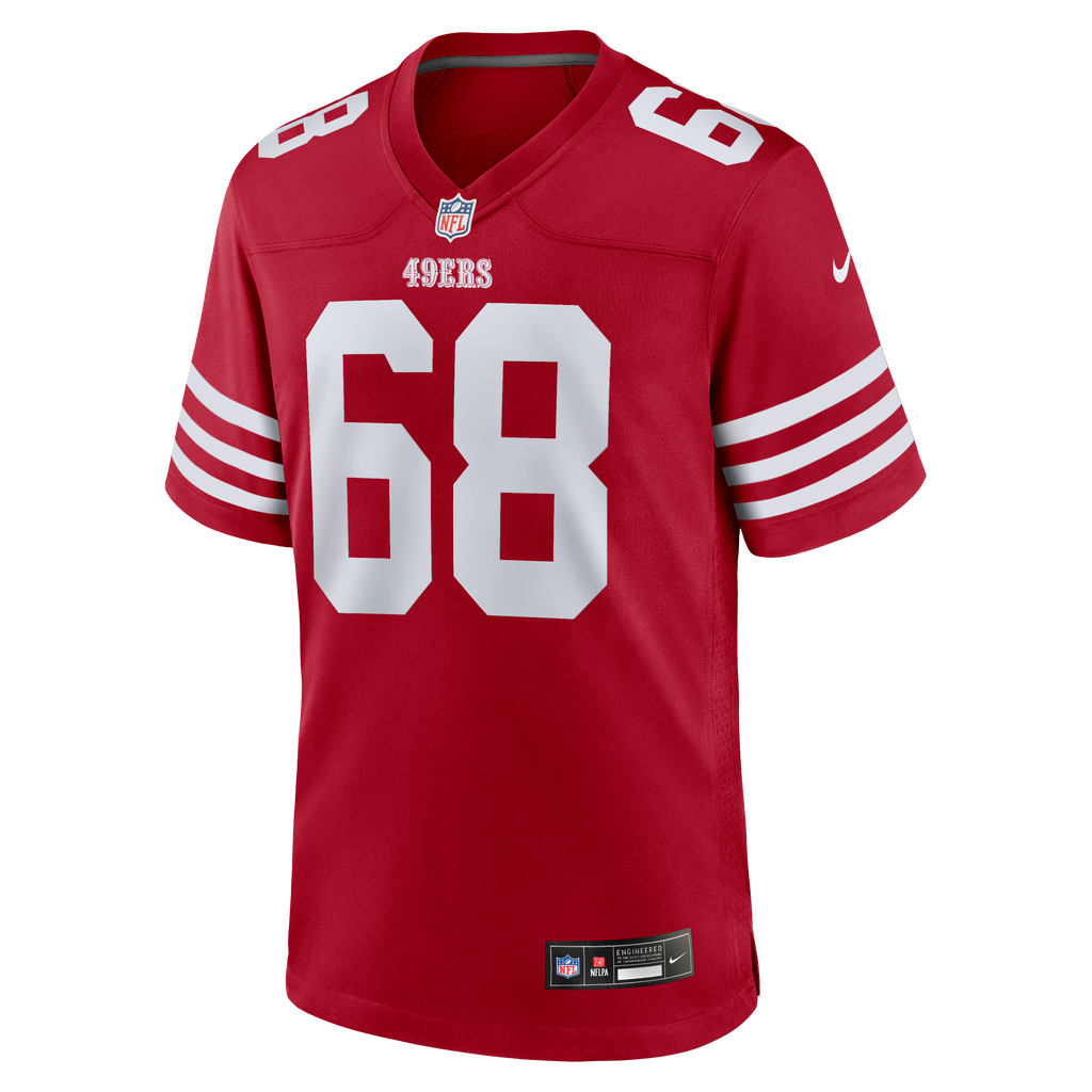 Men's San Francisco 49ers Colton McKivitz Nike  Scarlet  Game Jersey