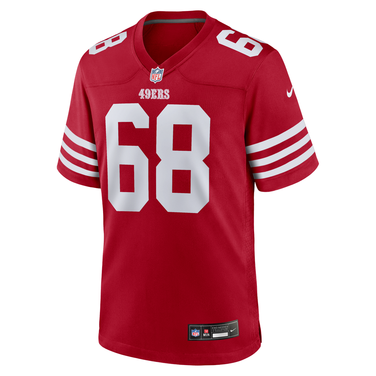 Men's San Francisco 49ers Colton McKivitz Nike  Scarlet  Game Jersey