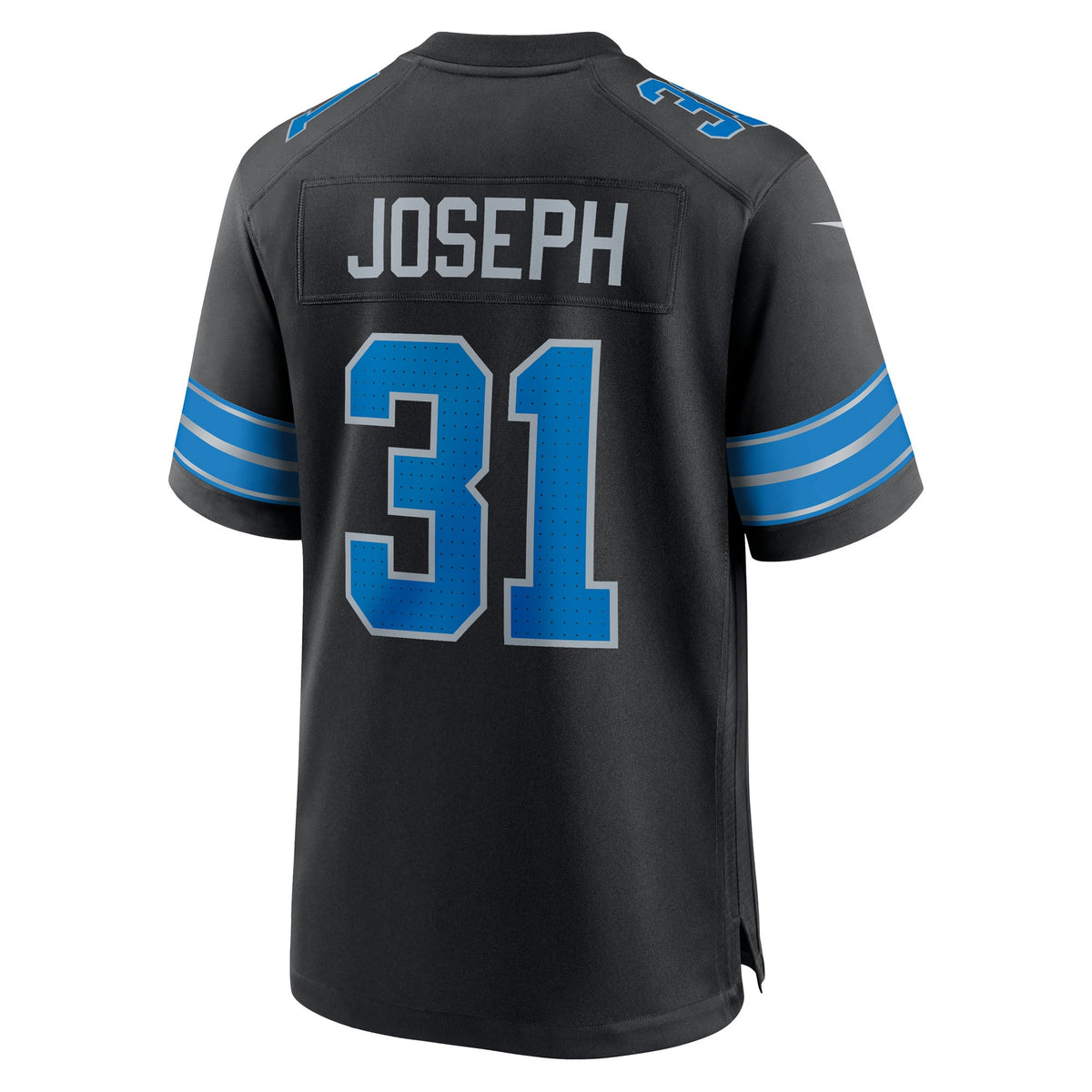 Men's Detroit Lions Kerby Joseph Nike  Blue Team Game Jersey