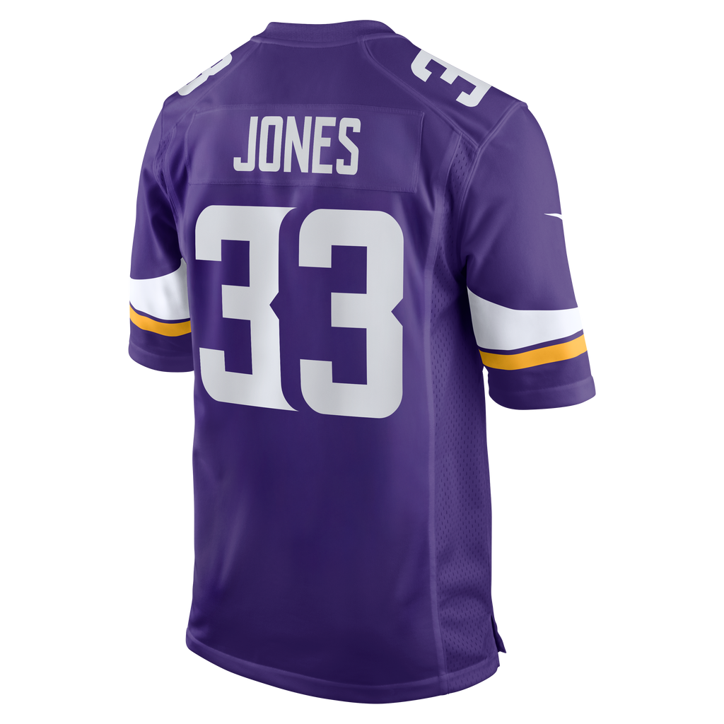 Men's Minnesota Vikings Aaron Jones Nike Purple Game Player Jersey