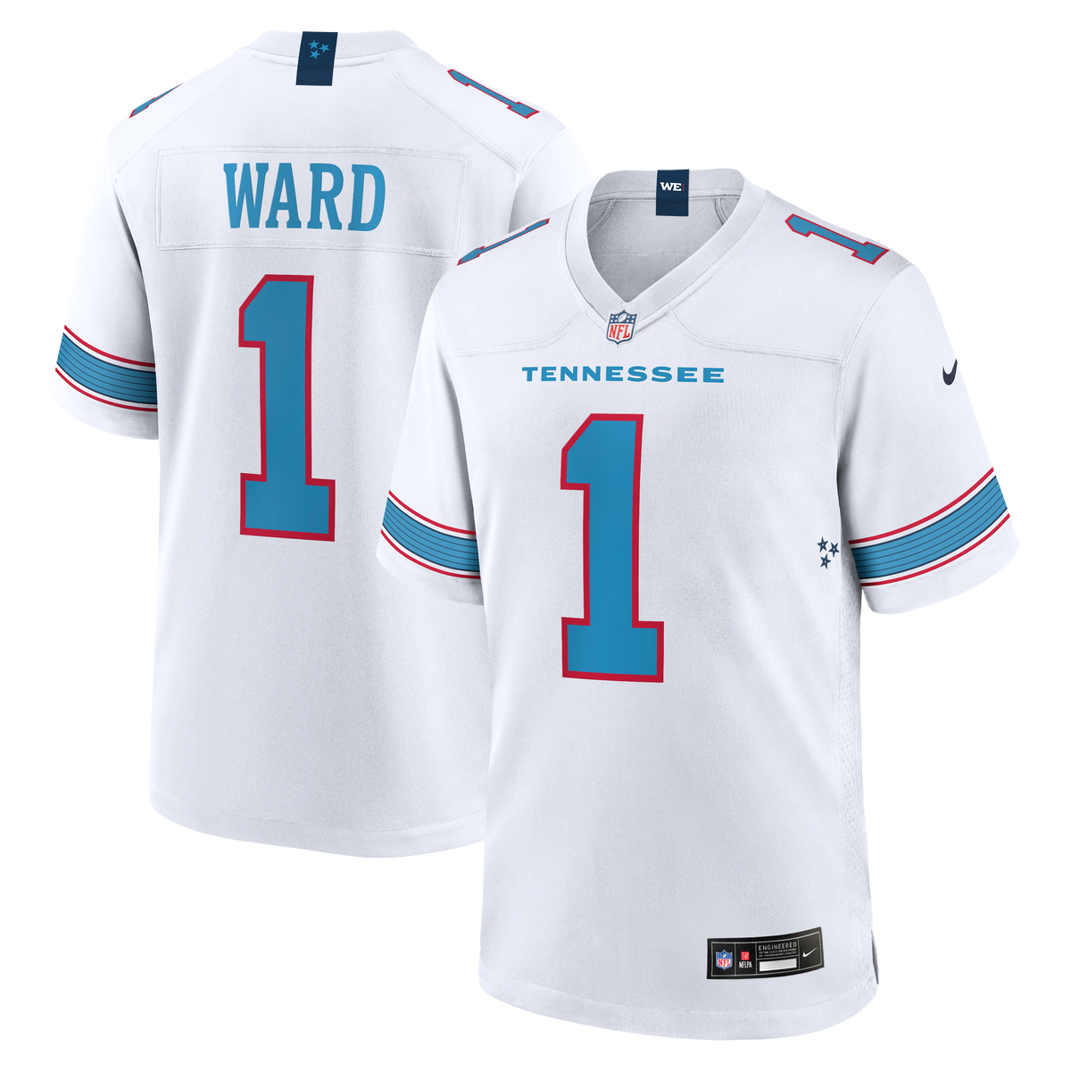 Men's Tennessee Titans Cameron Ward Nike Light Blue Game Jersey