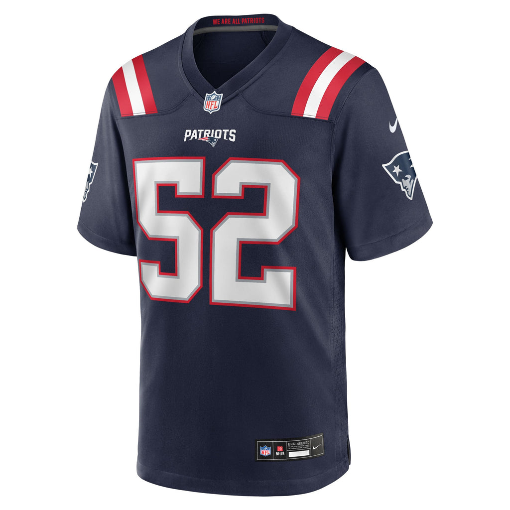 Men's New England Patriots Marcus Bryant Nike  Navy Team Game Jersey