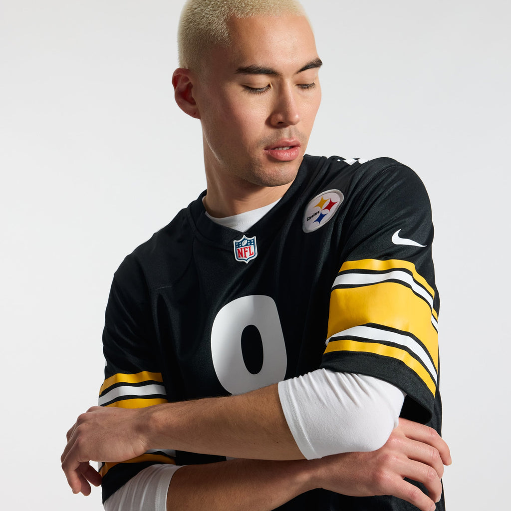 Men's Pittsburgh Steelers Aaron Rodgers Nike Gold Alternate 1933 Throwback Game Jersey