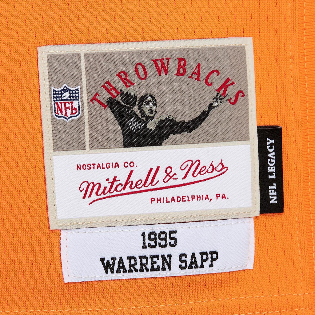 Men's Tampa Bay Buccaneers Warren Sapp Mitchell & Ness Orange 1995 Legacy Replica Jersey