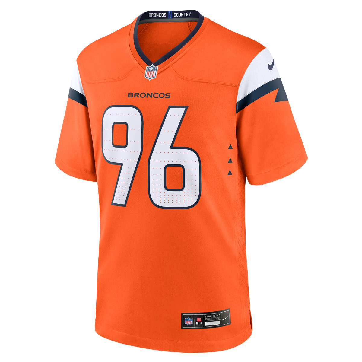 Men's Denver Broncos Eyioma Uwazurike Nike  Orange Team Game Jersey