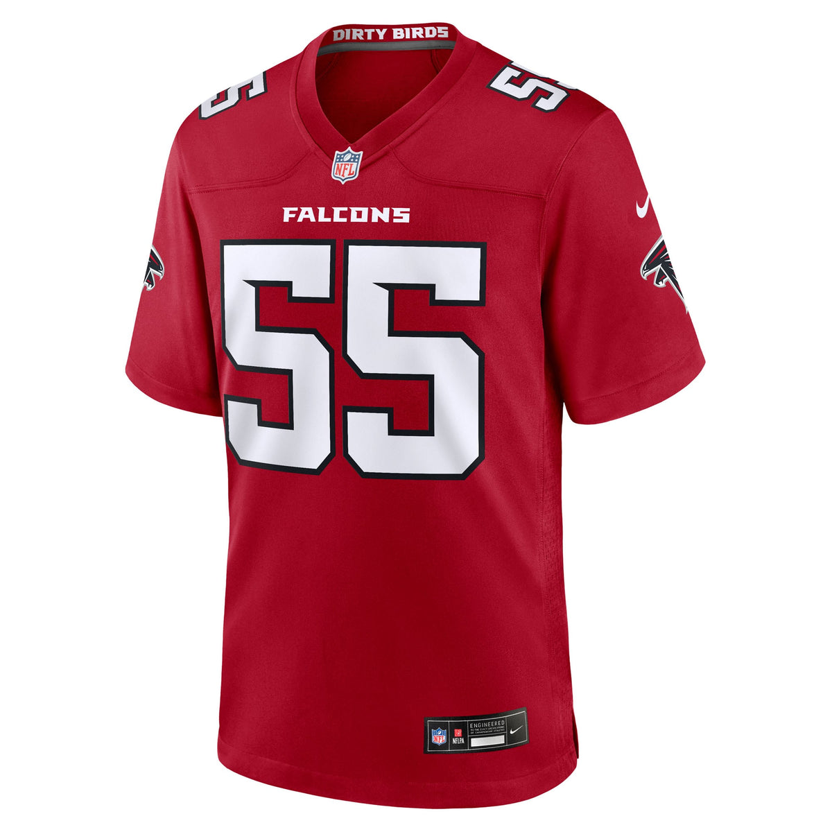 Men's Atlanta Falcons Za'Darius Smith Nike Red Team Game Jersey