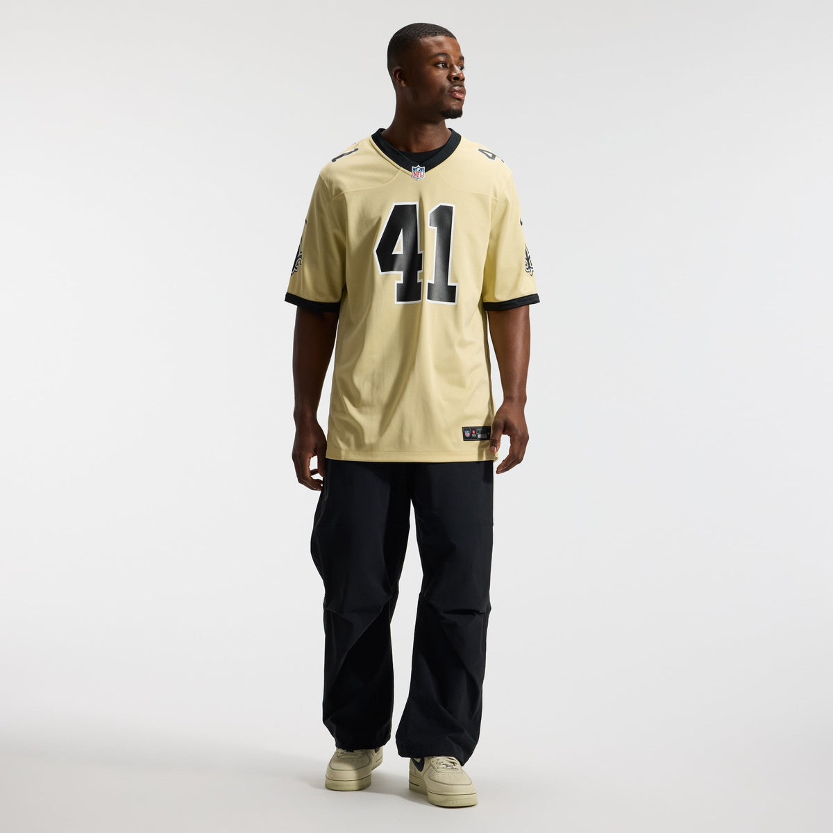 Men's New Orleans Saints Alvin Kamara Nike Gold Gameday Golds Alternate Game Player Jersey