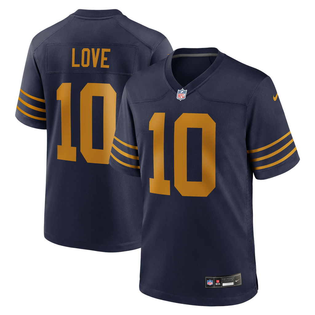 Men's Green Bay Packers Jordan Love Nike Navy The 1923 Classic Game Jersey