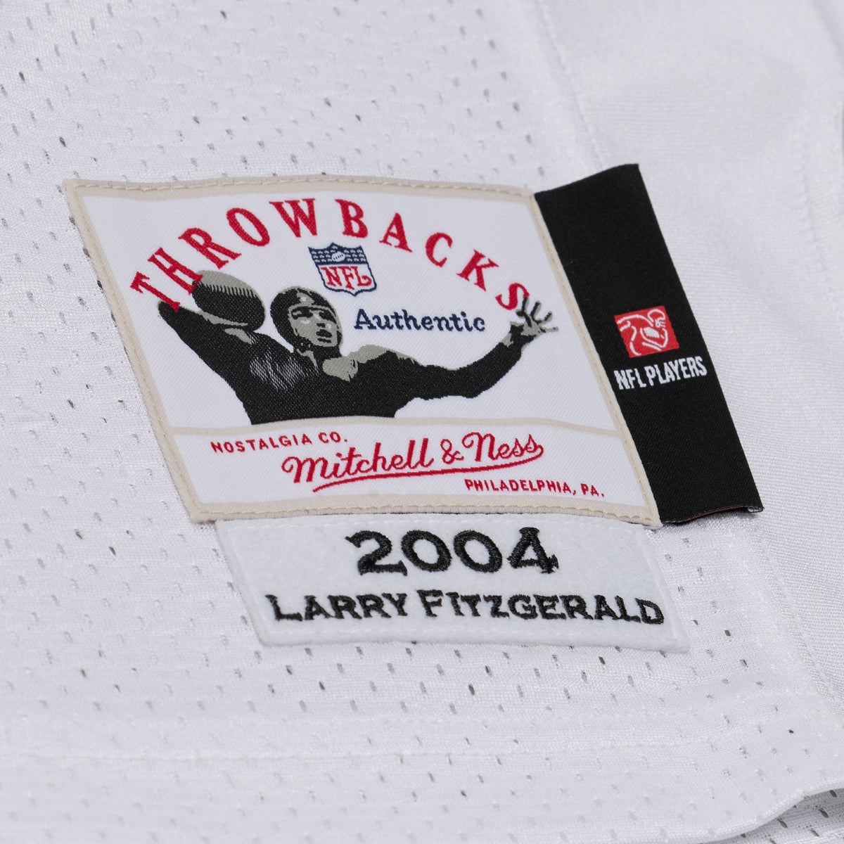 Arizona Cardinals Larry Fitzgerald Mitchell & Ness White Big & Tall 2004 Legacy Retired Player Jersey