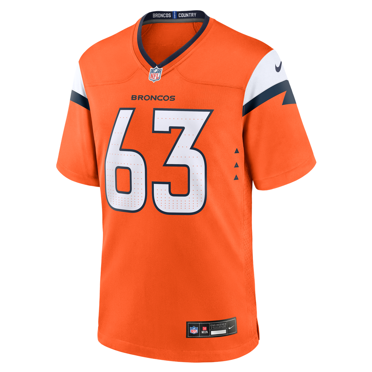 Men's Denver Broncos Alex Palczewski Nike  Orange Team Game Jersey