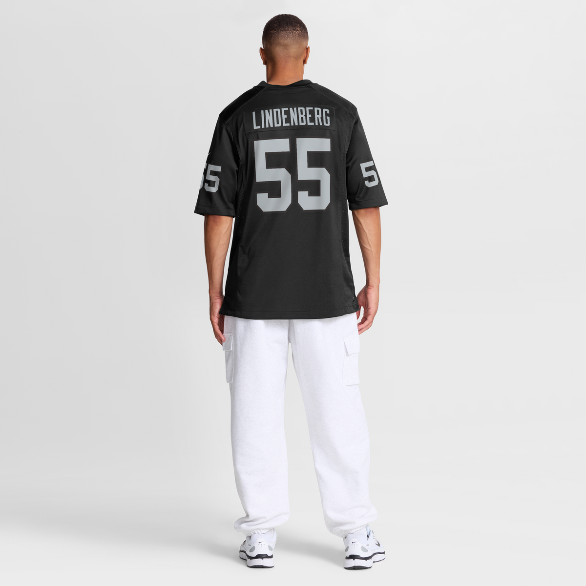 Men's Las Vegas Raiders Cody Lindenberg Nike  Black Team Game Jersey