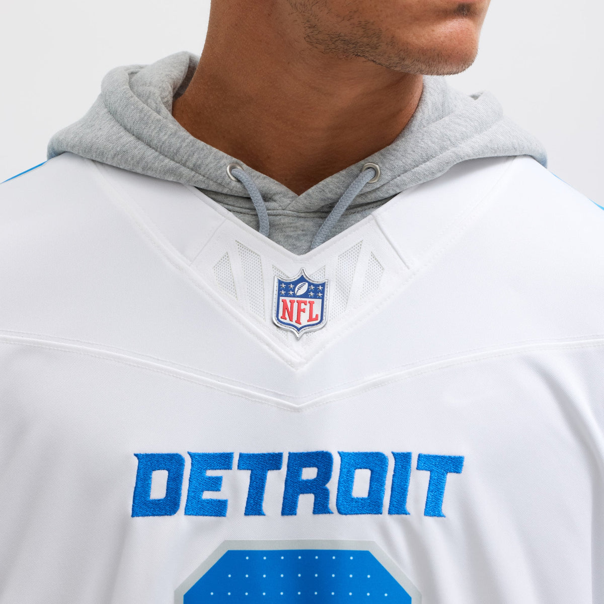 Men's Detroit Lions Jahmyr Gibbs Nike White Vapor F.U.S.E. Limited Jersey