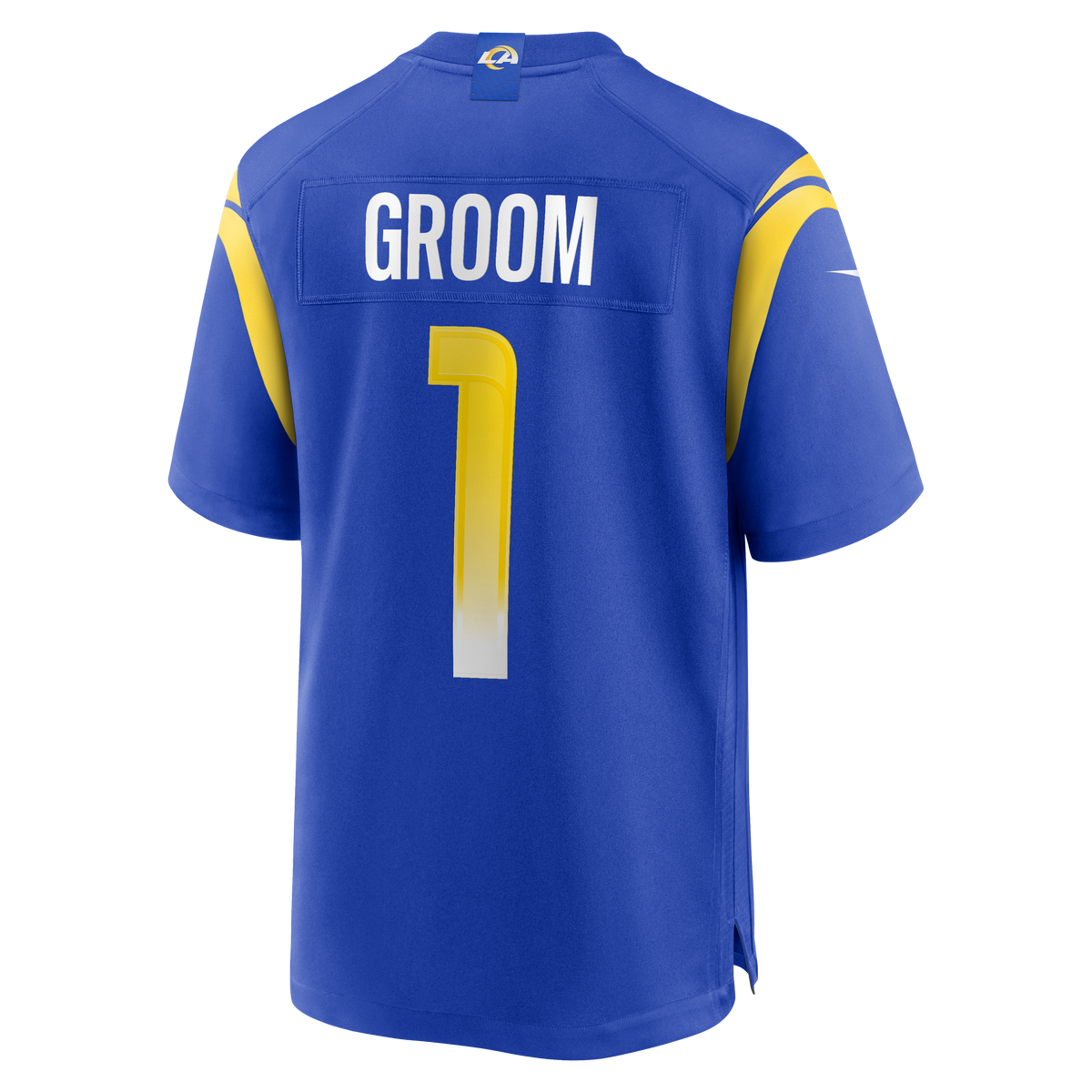 Men's Los Angeles Rams Number 1 Groom Nike Royal Game Jersey