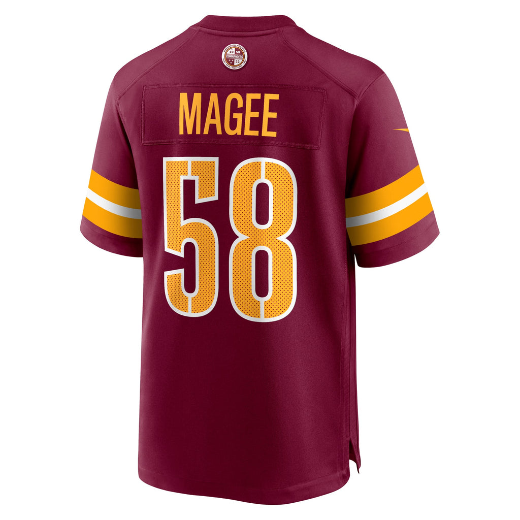 Men's Washington Commanders Jordan Magee Nike  Burgundy  Game Jersey