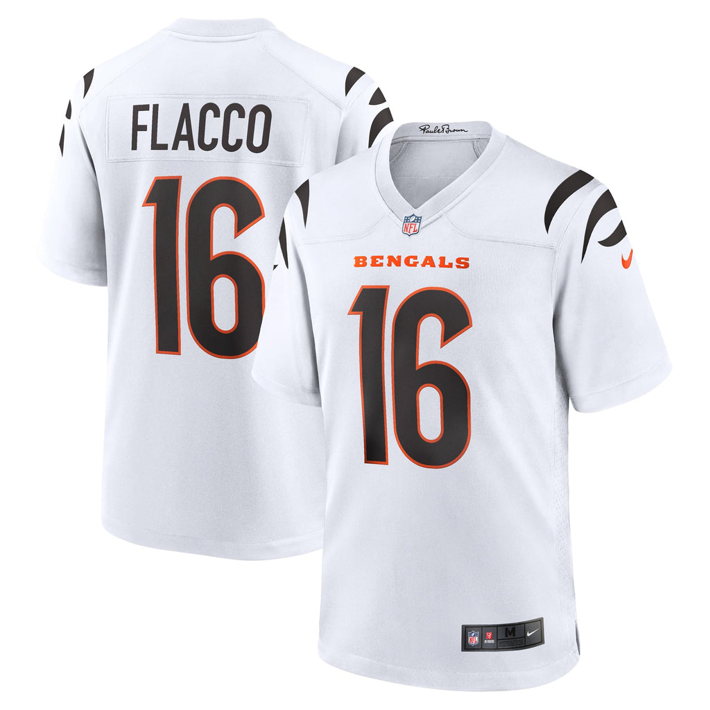 Men's Cincinnati Bengals Joe Flacco Nike  White Game Jersey
