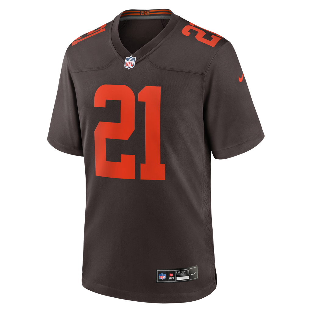 Men's Cleveland Browns Denzel Ward Nike Brown Alpha Dawg Game Jersey