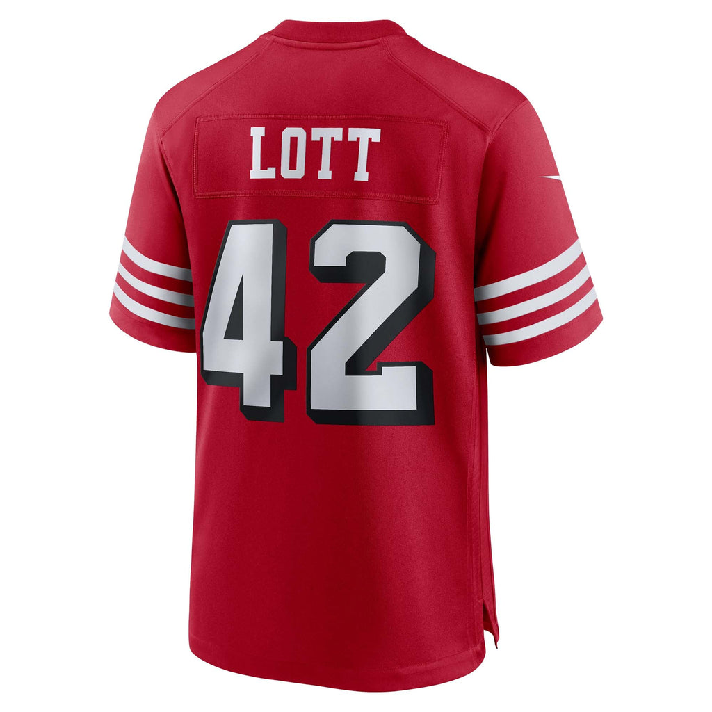 Men's San Francisco 49ers Ronnie Lott Nike Scarlet Retired Player Alternate Game Jersey