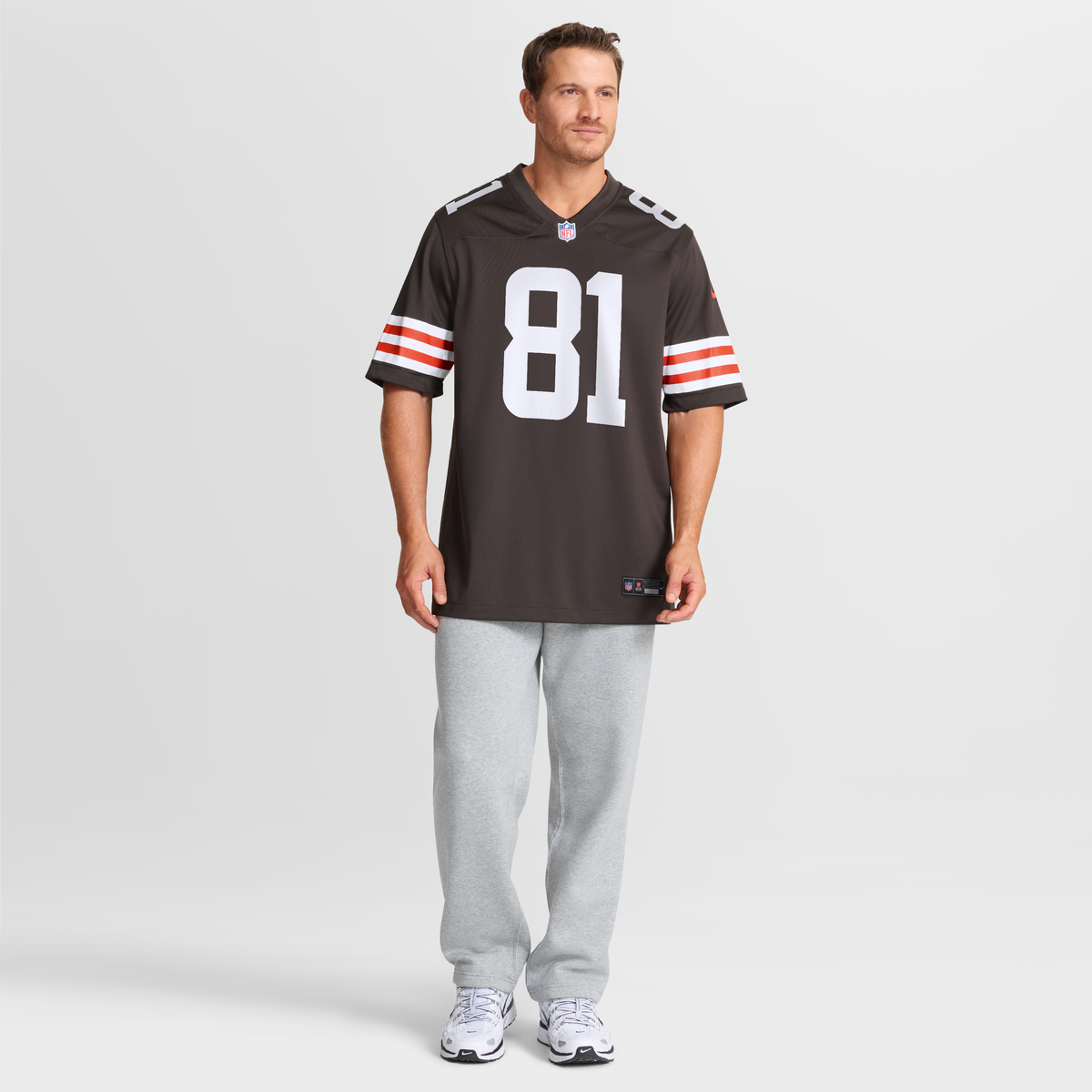 Men's Cleveland Browns Luke Floriea Nike  Brown Team Game Jersey
