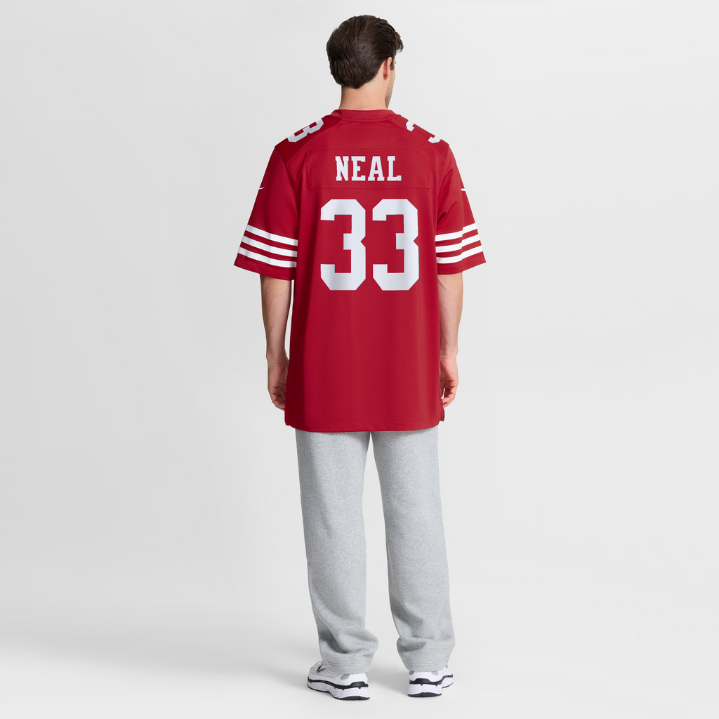 Men's San Francisco 49ers Siran Neal Nike  Scarlet Team Game Jersey
